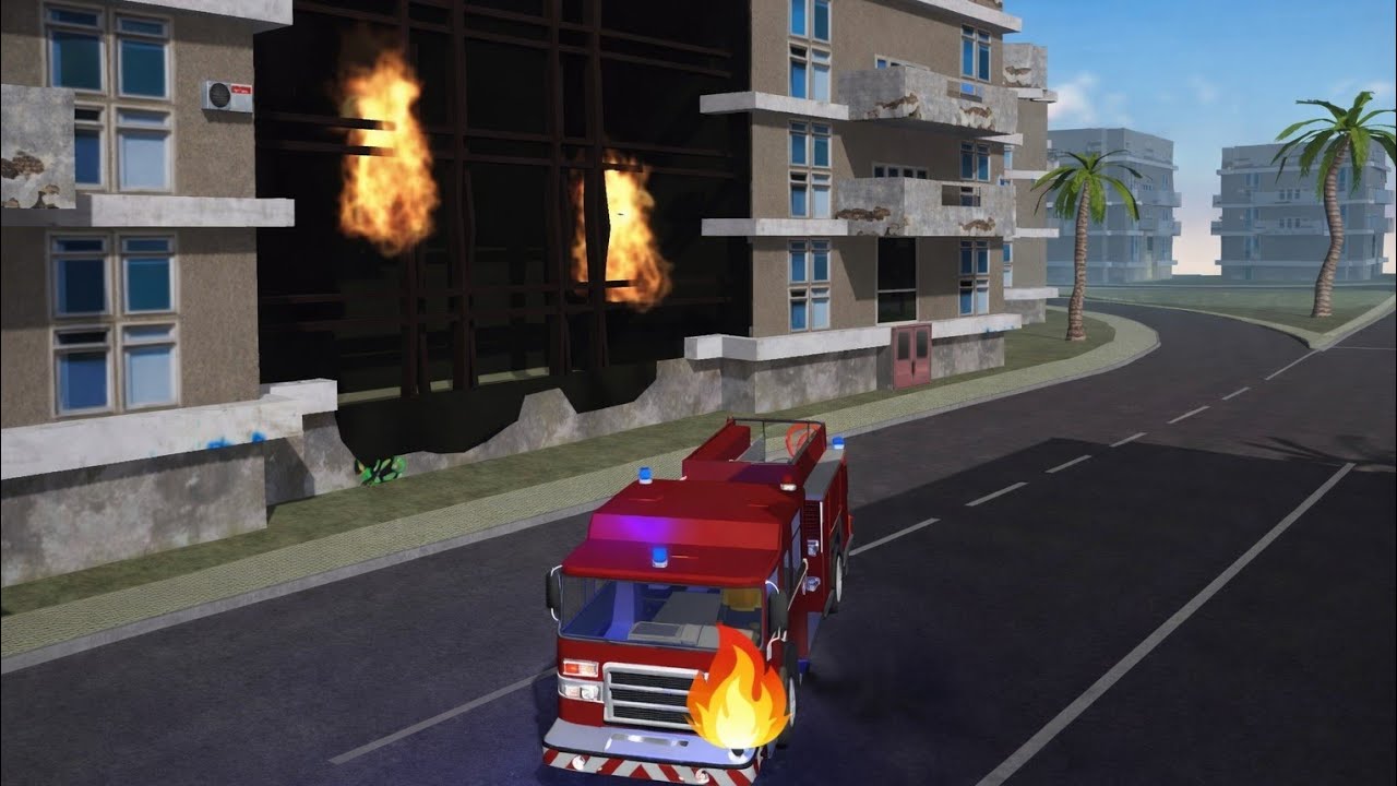 Fire Truck Simulator 🚒 | City Fire Rescue Mission Gameplay (Mobile)