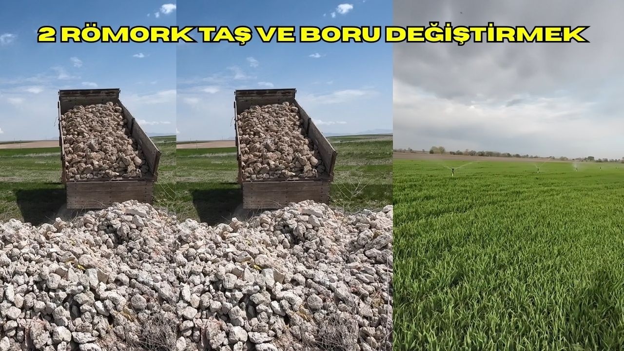 BORU DEĞİŞTİRMEYE DEVAM! 2 RÖMORK TAŞ! TAŞ FIRINDA PİZZA!