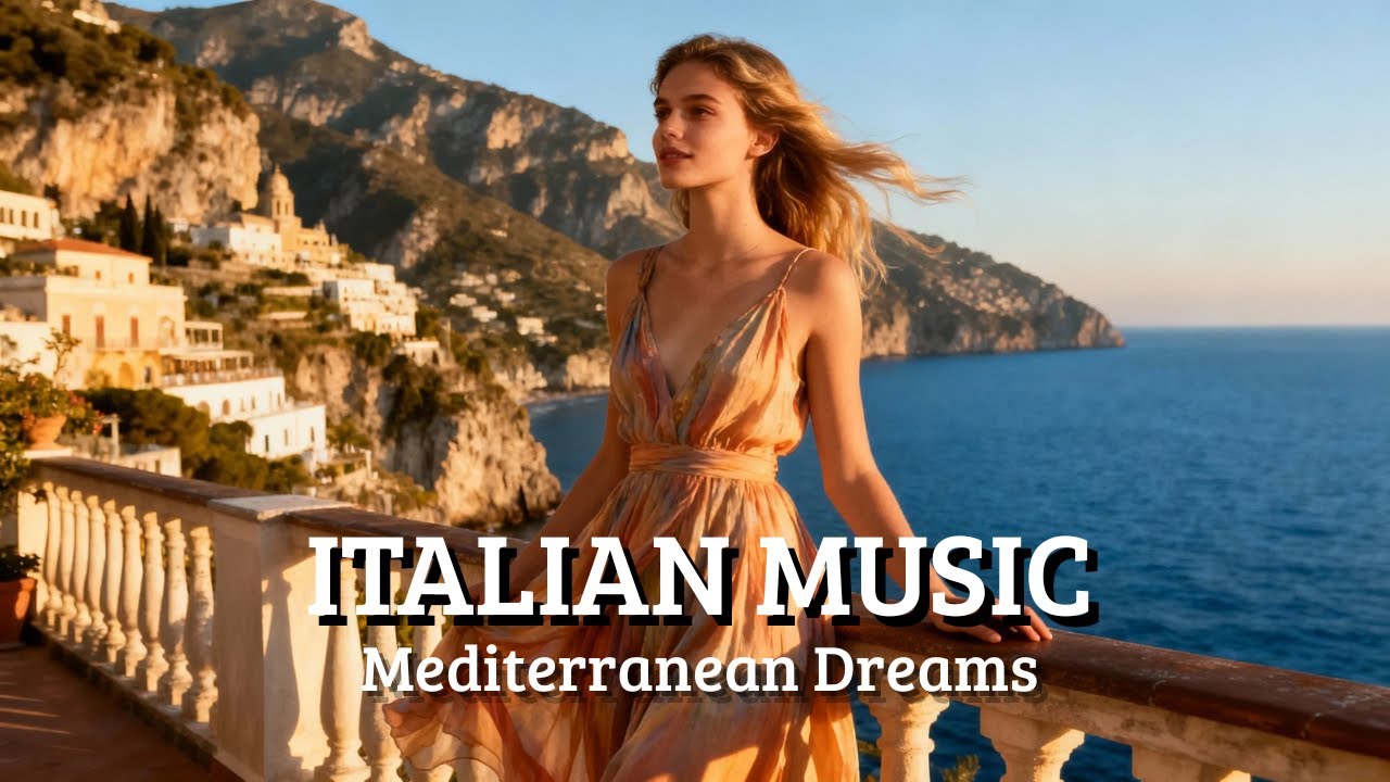 Italy Relaxing Instrumental 🎶 2+ Hours Mediterranean Vibes from Sicily Coastal Views