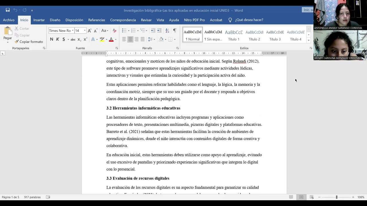 Investigación Bibliográfica - las tics aplicadas en la educación inicialUNID3