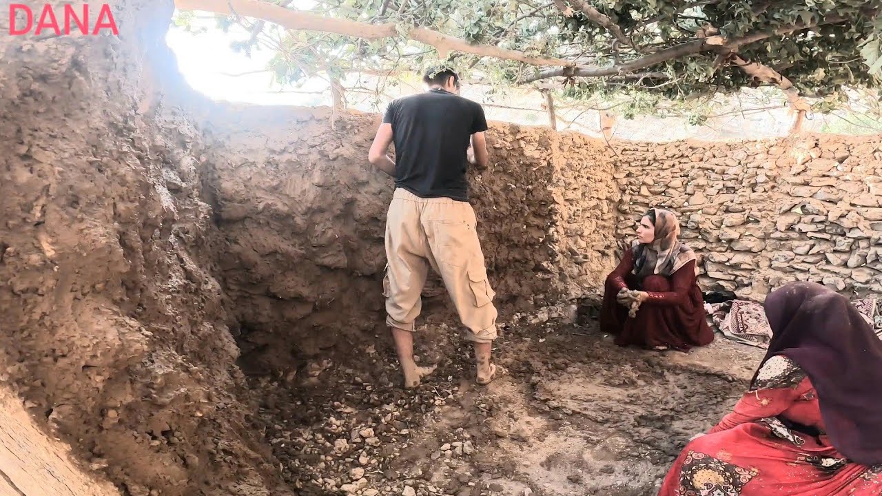 The nomadic life of building a shelter in the mountains:Nomadic of IRAN2023