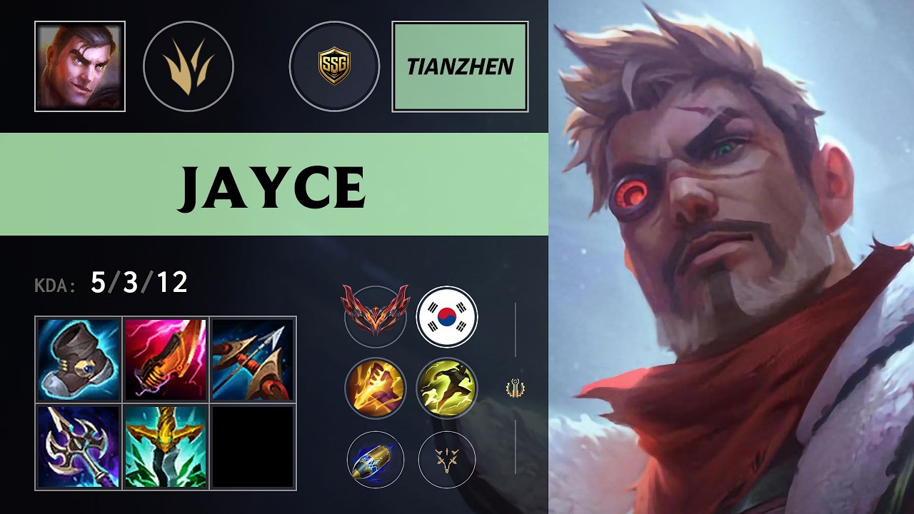 (SSG Tianzhen) Jayce Jungle vs Sylas - KR Grandmaster Patch 26.14