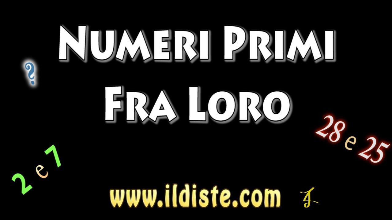 Numeri primi fra loro