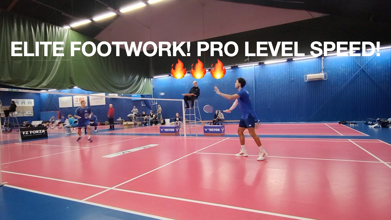 Incredible Footwork in Elite Match!!! 🔥 Sweden Badminton