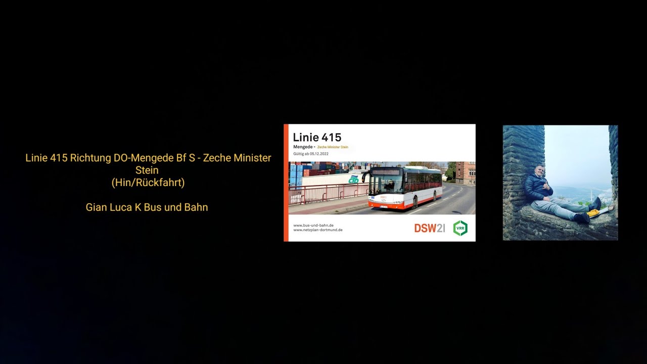 Linie 415 Richtung DO-Mengede Bf S - Zeche Minister Stein | (Hin/Rückfahrt) | GLKBuB