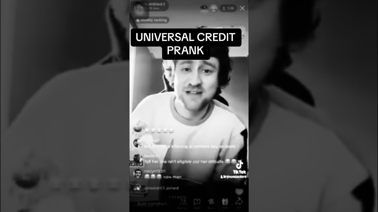(UNIVERSAL CREDIT) PRANK CALL
