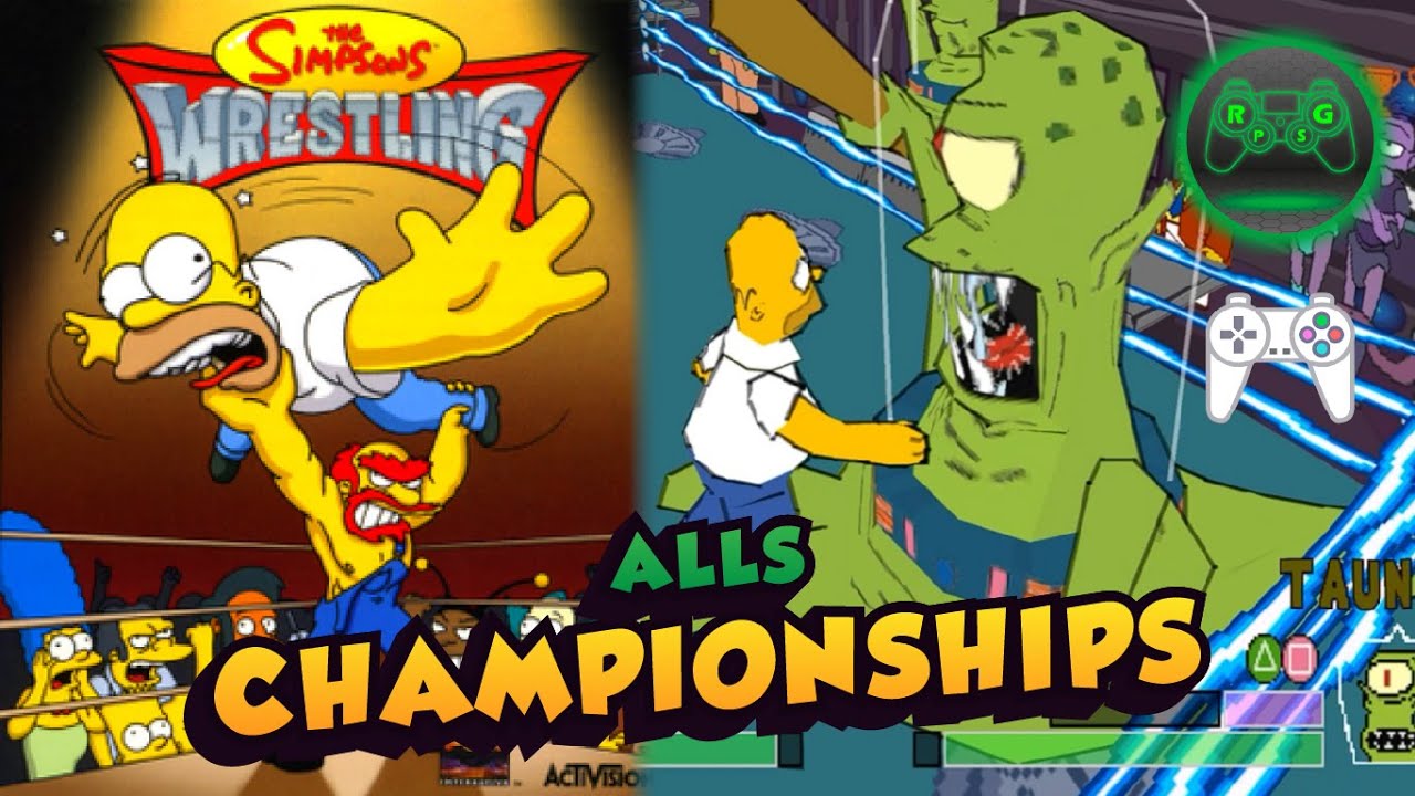 The Simpsons Wrestling - Homer World Champion (ePSXe)