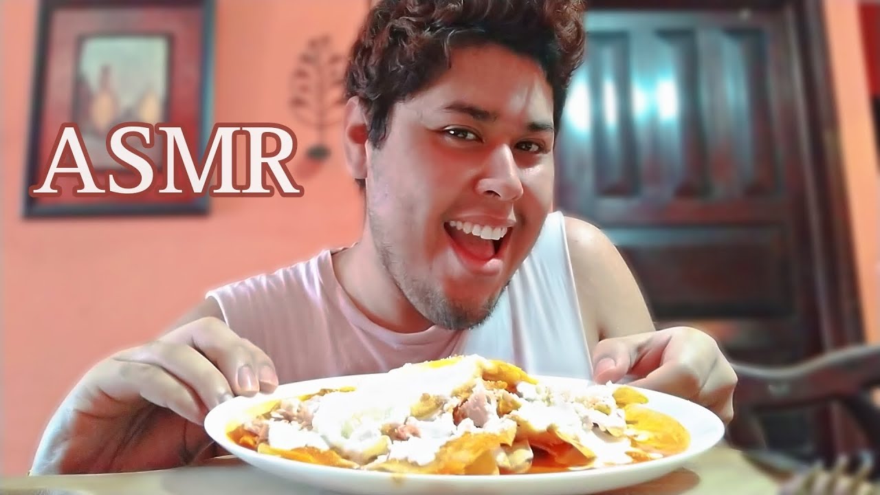 ASMR | Comiendo Chilaquiles Rojos | Eating Sounds | Soft Spoken
