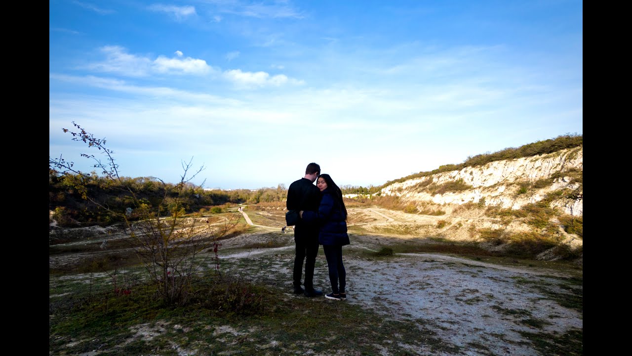 Cambridge chalk pits, by air