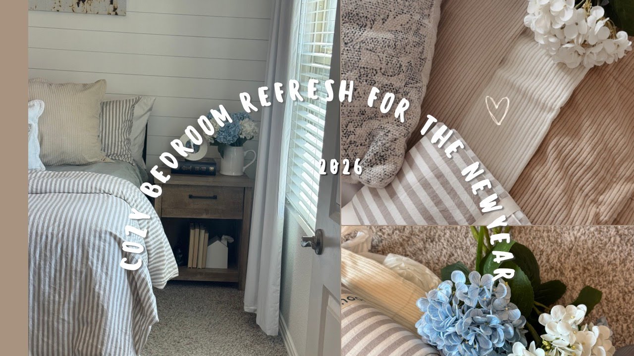 Come Refresh My Bedroom With Me For the New Year| Cozy Design Decor  | Dream Rodrigues