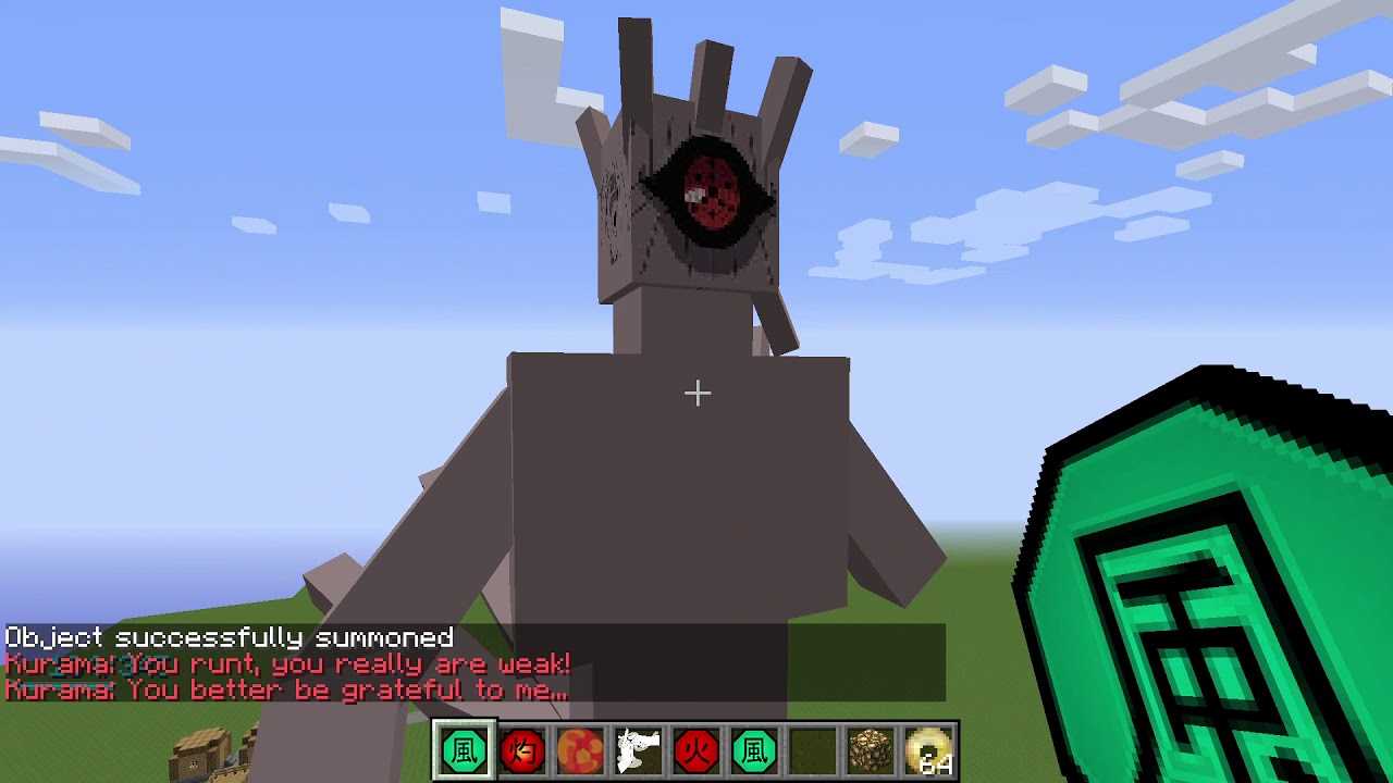 Minecraft- Naruto Anime Mod- Finding Bijuu And Sannin (Easy Way)