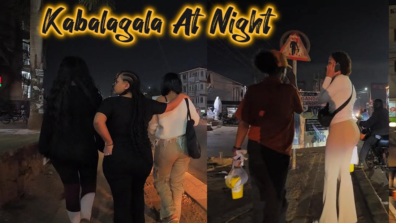 Streets Of 🇺🇬  KABALAGALA At Night In Kampala-Uganda