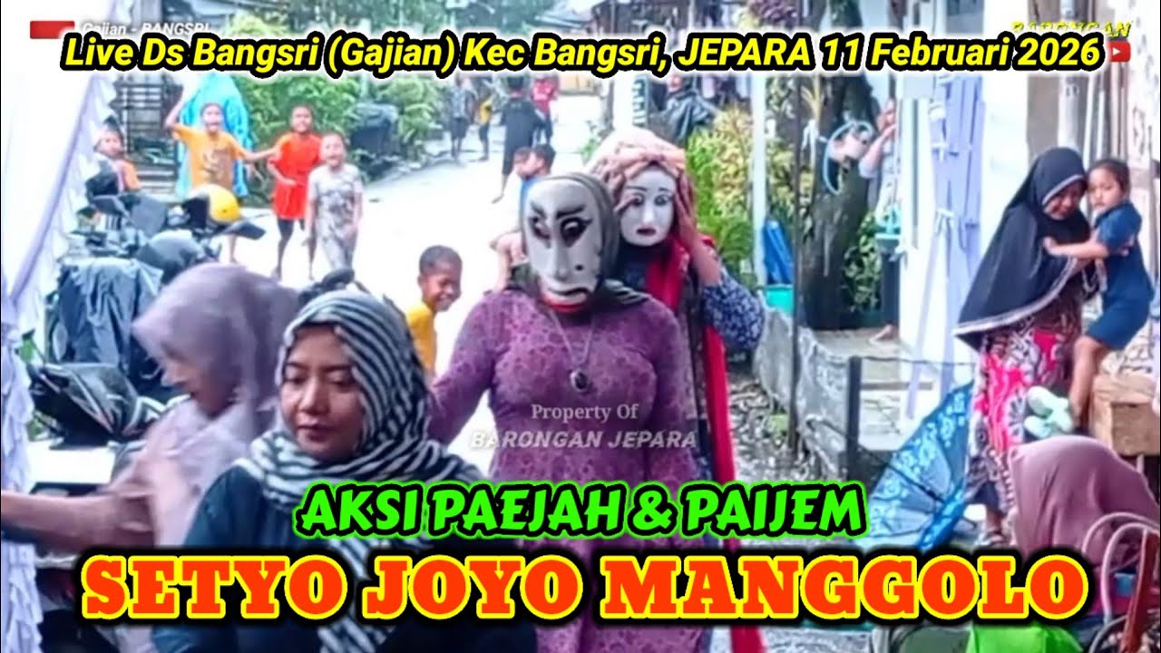 10 Aksi Lucu Paejah & Paijem | SETYO JOYO MANGGOLO Barongan Jepara | Khitanan Beryl - Bangsri