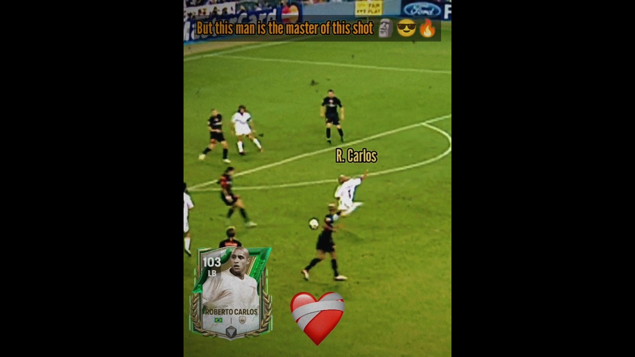 Roberto Carlos the free kick master #fcmobile #fc25 #shorts