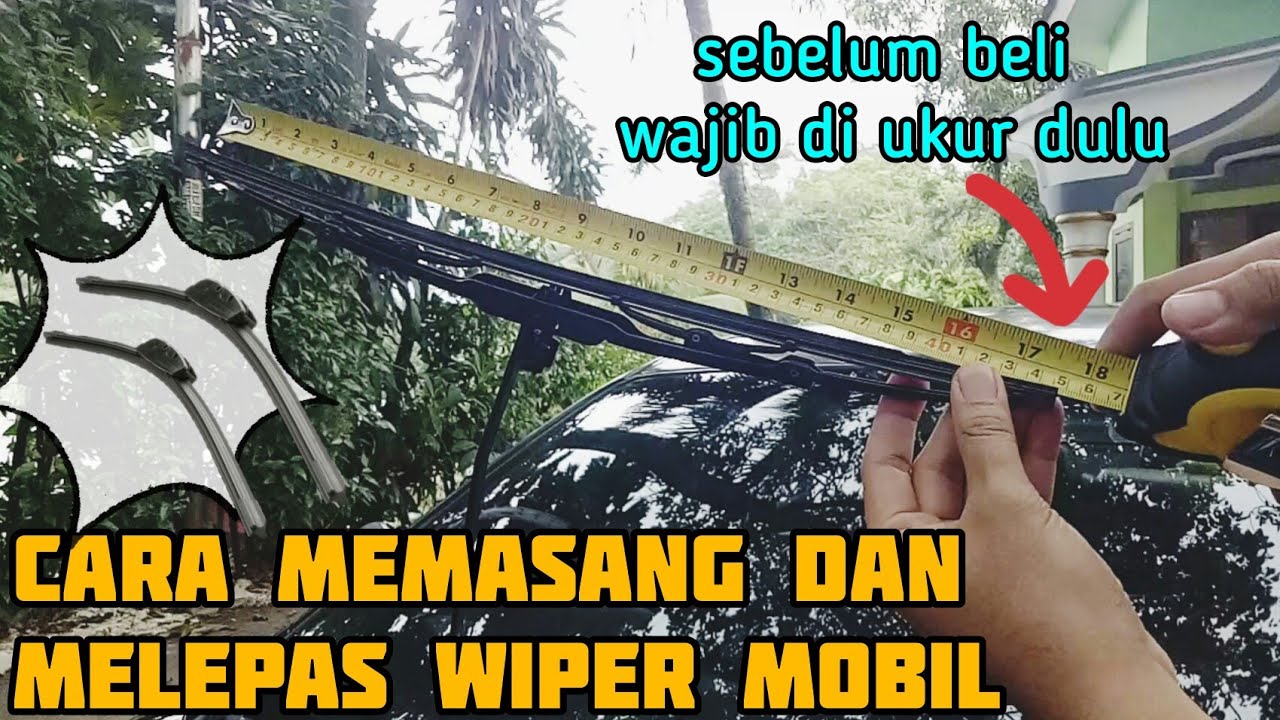 Cara melepas dan mengganti wiper mobil || Mazda familia