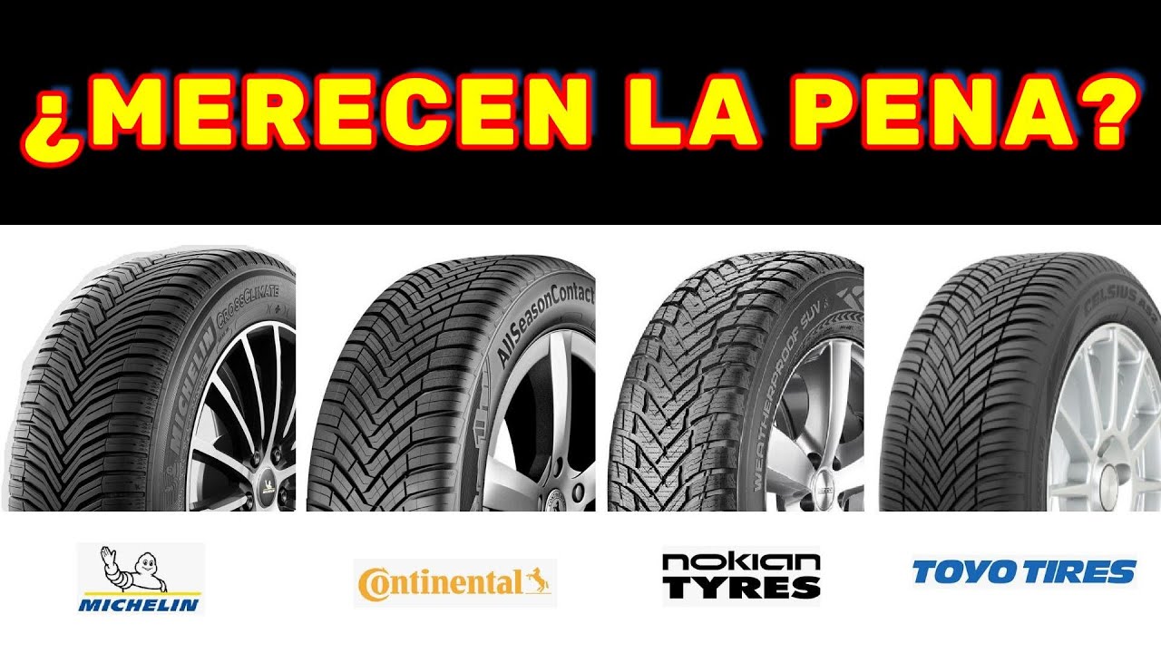 Neumáticos all season. Opinión rápida sobre Michelin, Continental, Nokian y Toyo.