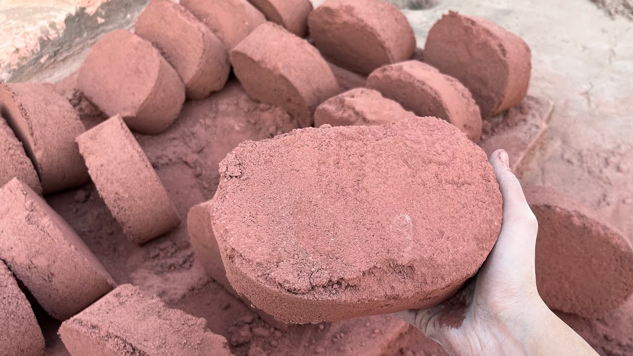 New || Pure Reddirt Dry Floor crumbling ASMR || satisfying and relaxing ASMR #insane 