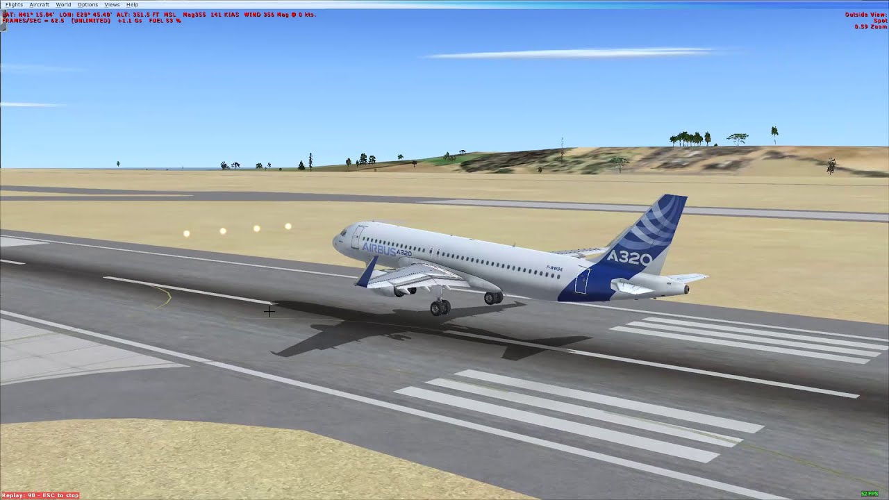 Istanbul Airport A320 Land LTFM [SISPI1A VIA VASTE ILS36-Z] FSX