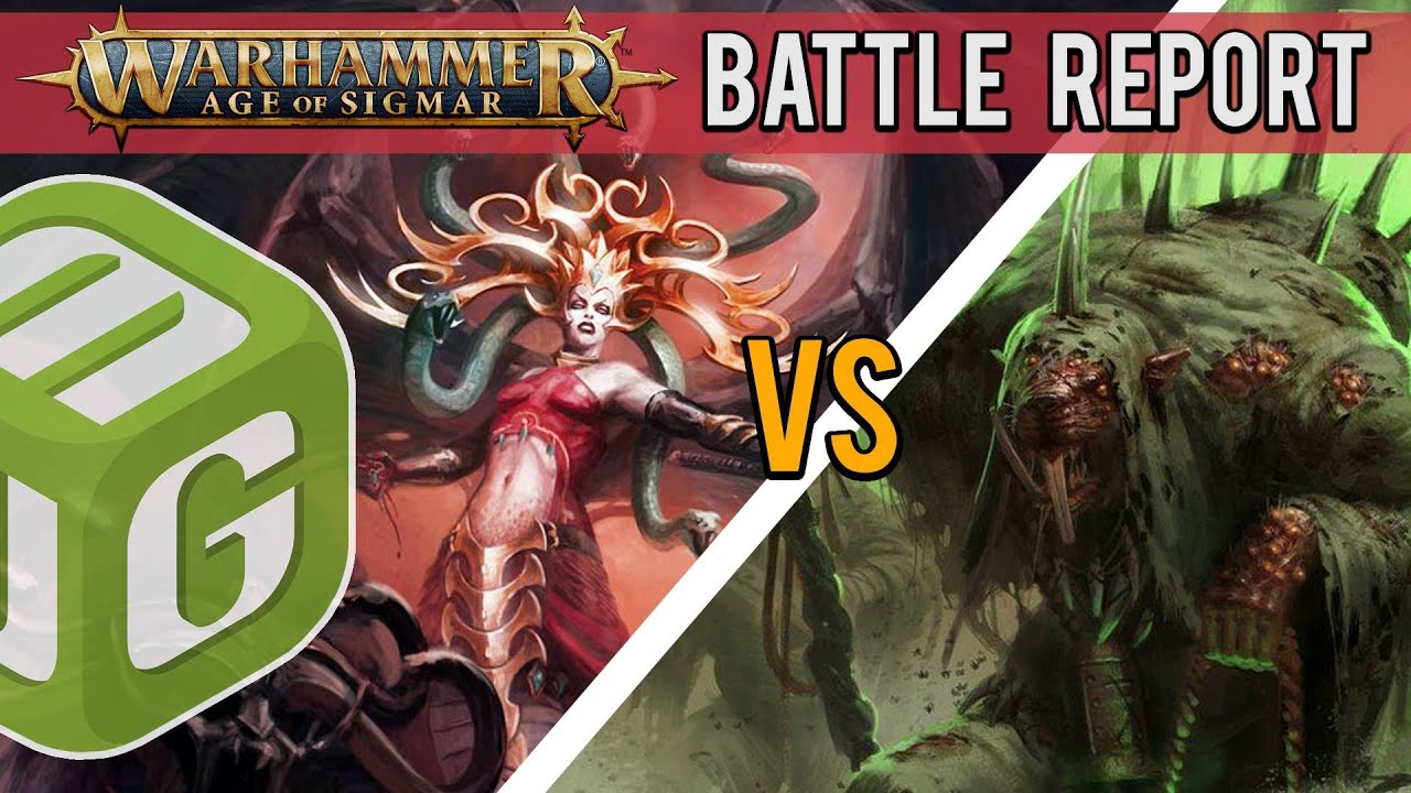 Daughters of Khaine vs Skaven Age of Sigmar Battle Report Ep 122