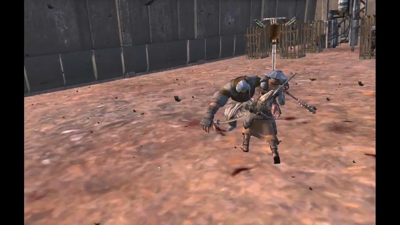 Kenshi Military craft mod 01_Fist_blunt_katana_showcase/劍士 Military craft動作模組徒手、鈍器、武士刀展示