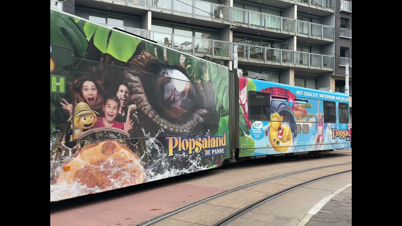 KUSTTRAM IN OOSTENDE |(De) lijn 0| De panne-Knokke