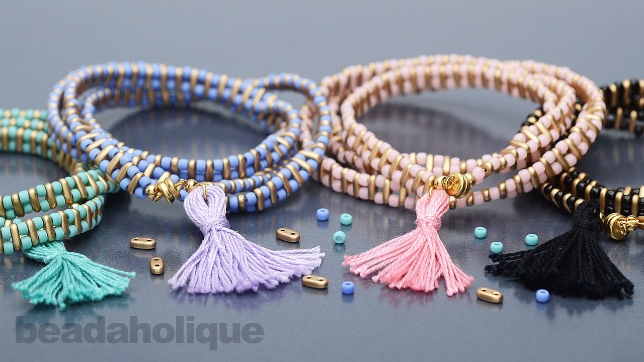 How to Make the Wrapped Tassel Bracelet Kit