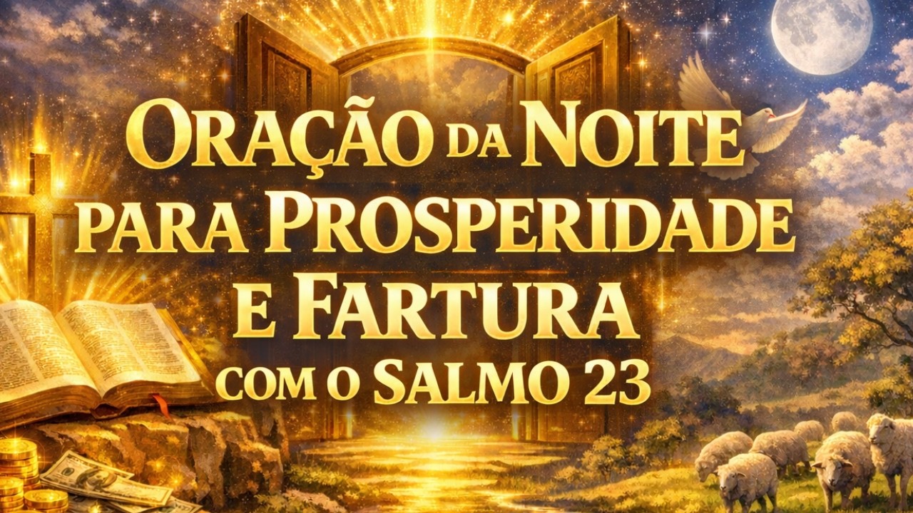 ORAÇÃO DA NOITE PARA PROSPERIDADE E FARTURA: O PODER DO SALMO 23