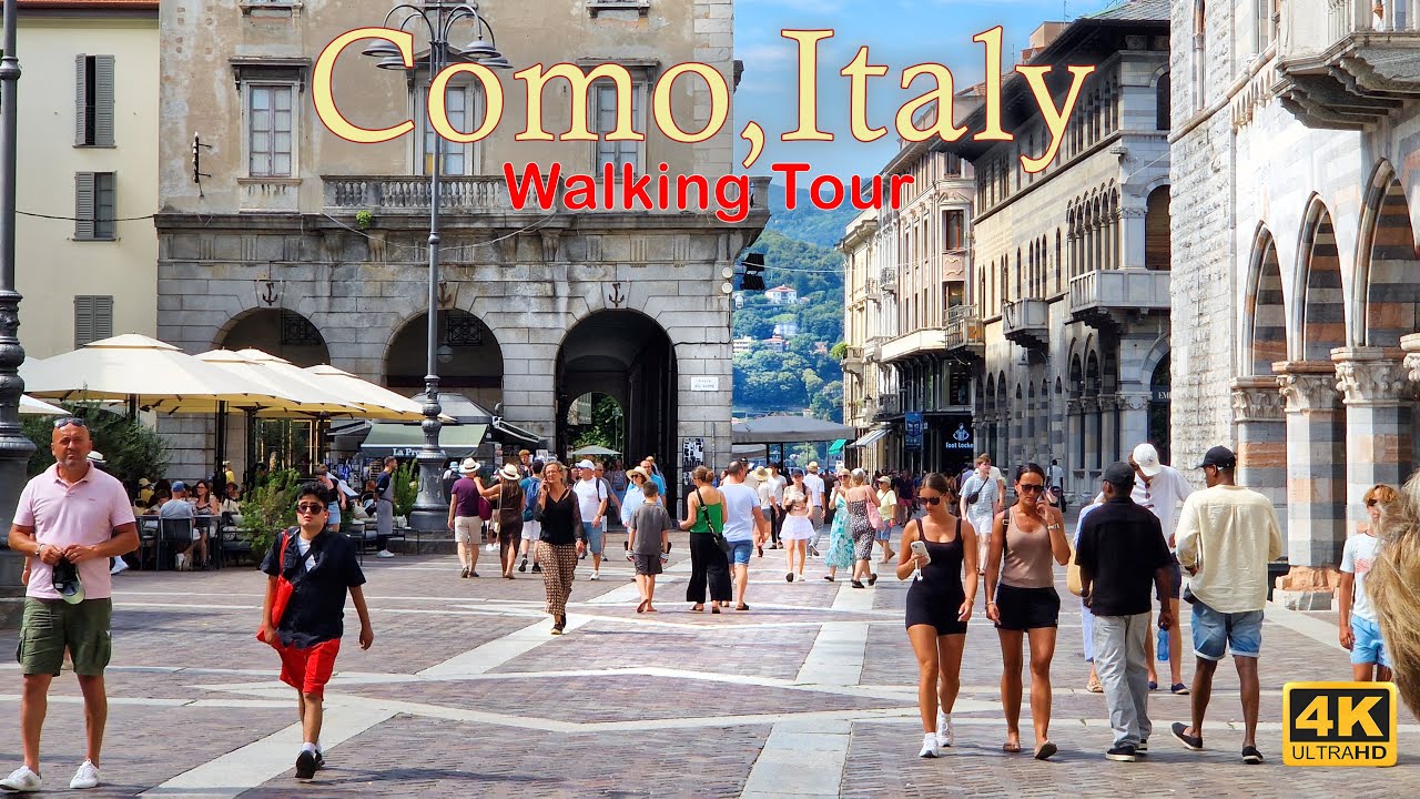 Como, Italy 🇮🇹 | Walking Tour 4K