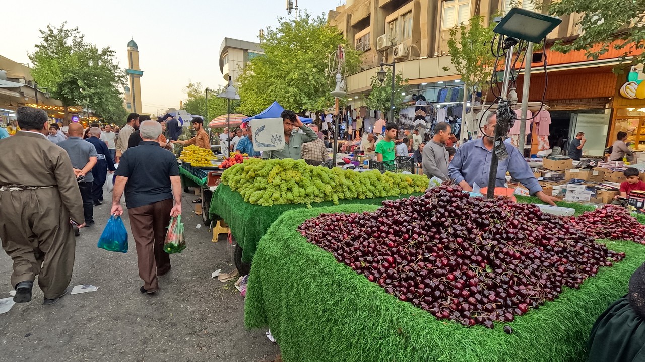 Crazy Busy Bazaar in Kurdistan | Food, Real Life & Crowds!