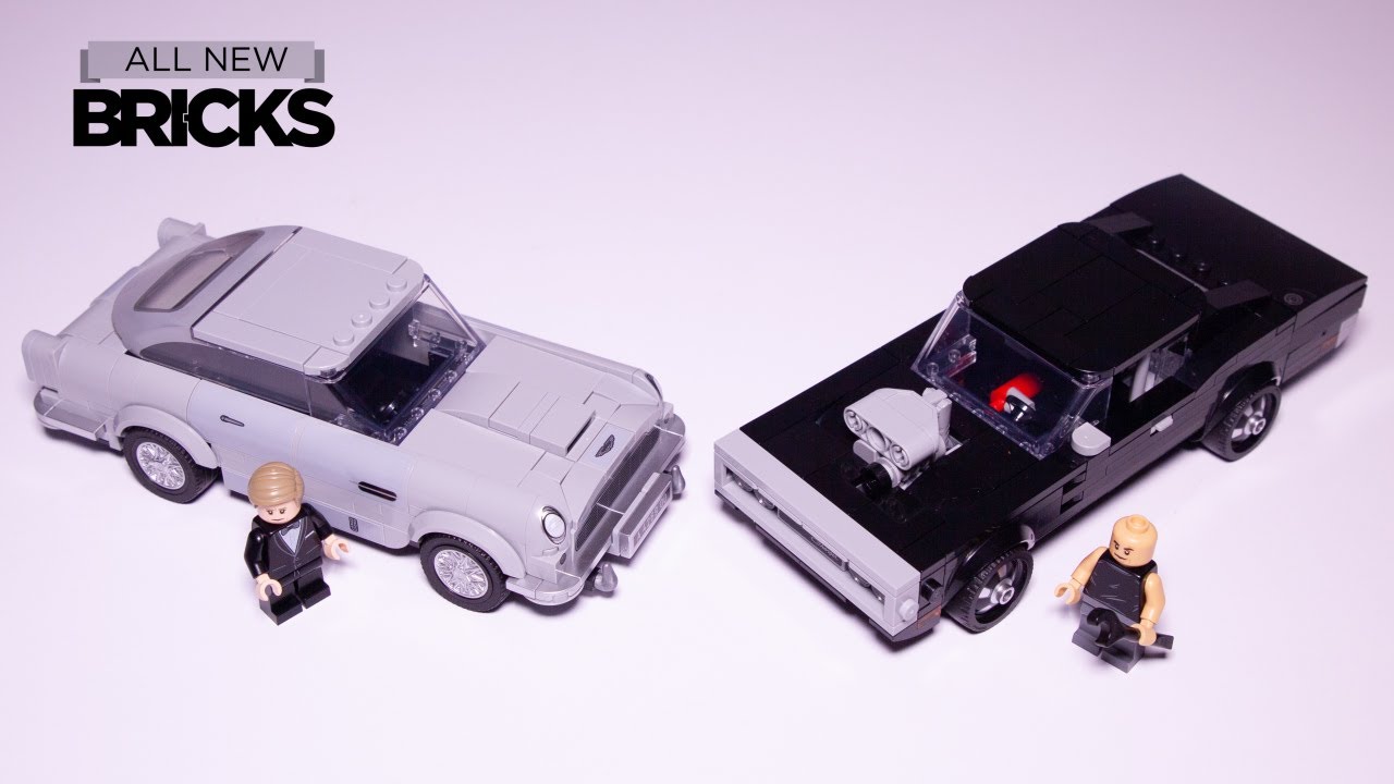 Lego Speed Champions 007 Aston Martin with Fast & Furious 1970 Dodge Charger R/T Speed Build