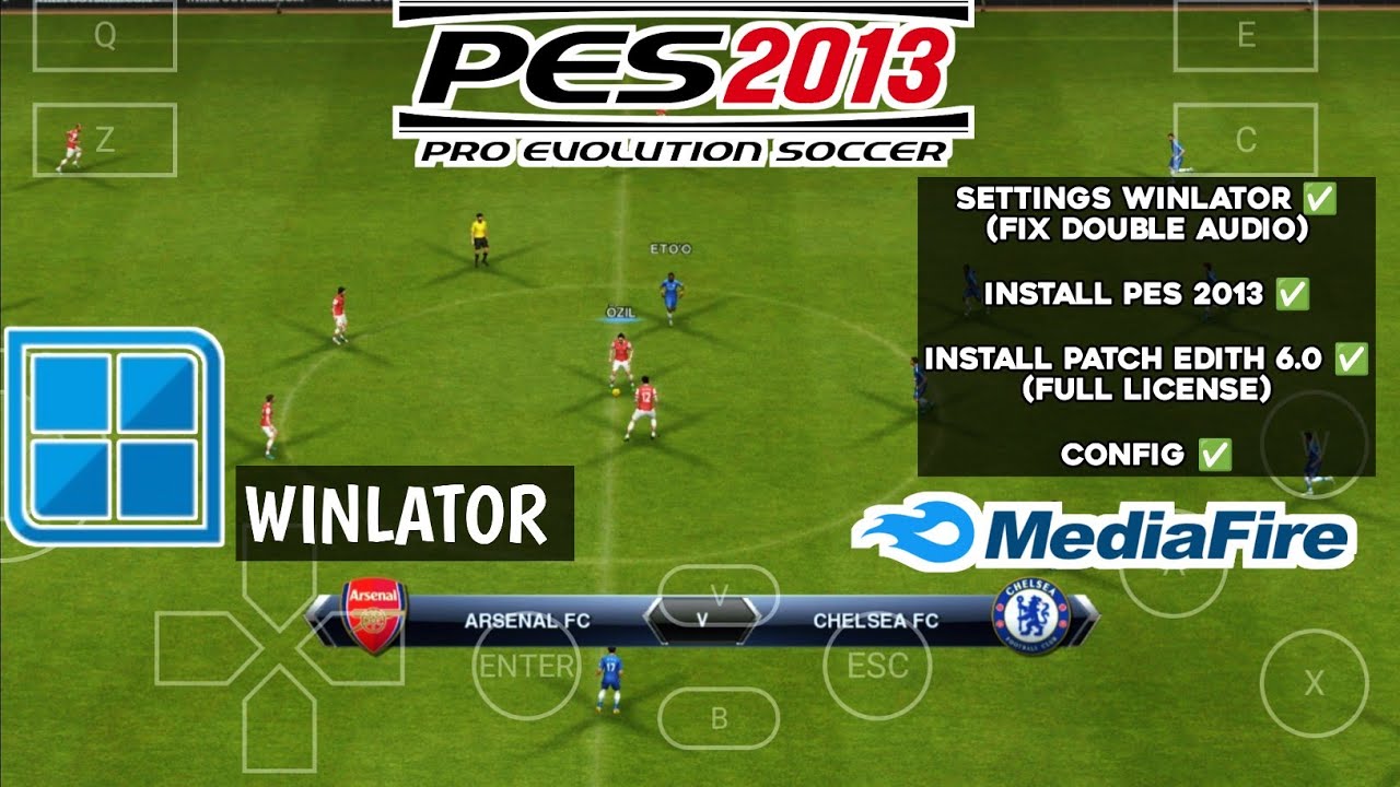 FIX 100%!! CARA INSTALL PES 2013 DI ANDROID PAKAI WINLATOR LENGKAP LISENSI & PATCH TERBARU 