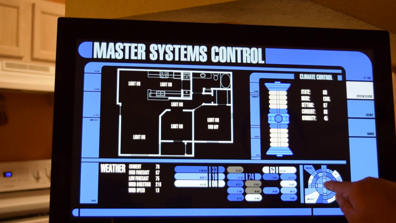 LCARS Home Automation Interface