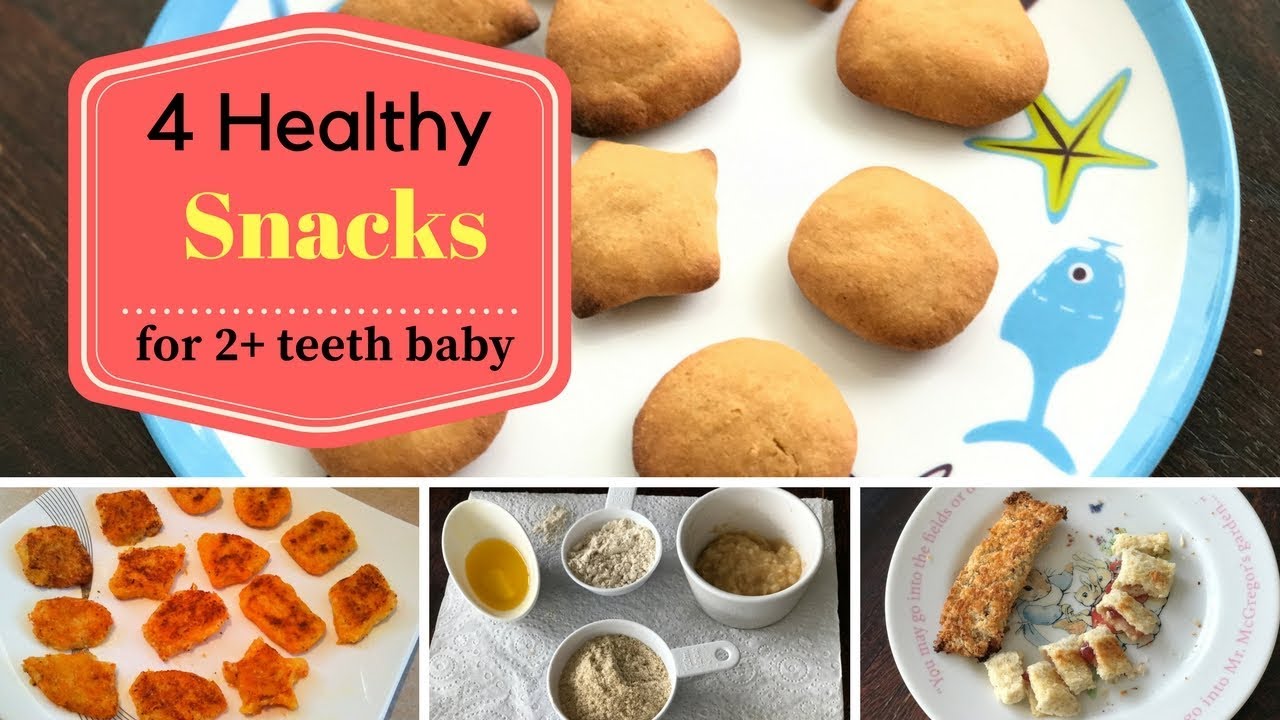 4 Healthy Teething Snacks ( for 2+ teeth baby & 1 - 2 year toddlers )