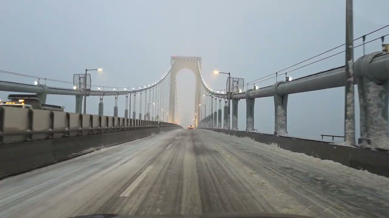 Driving in winter storm NYC. 01/25/26 #NYC #snow  #weather #honda #pilot 