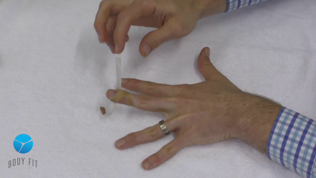 Mallet Finger   Self taping technique