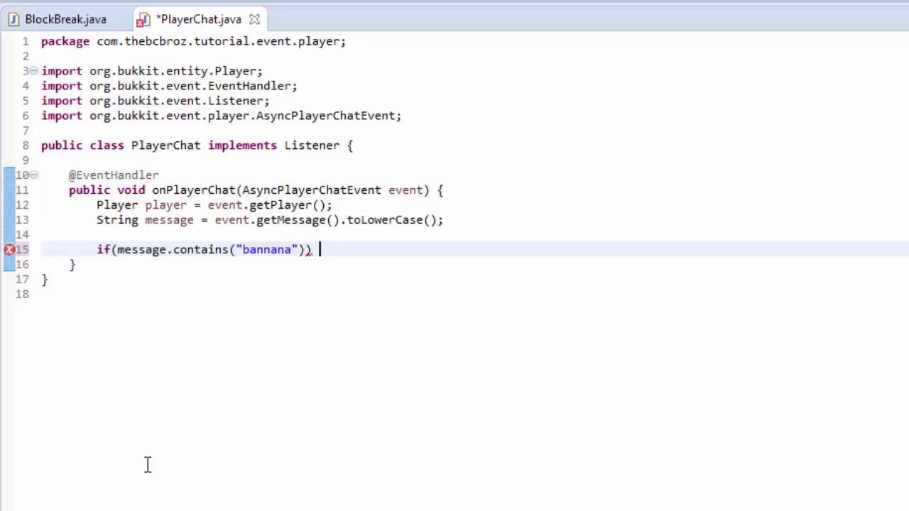 How to Make a Bukkit/Spigot Plugin | Episode 5 | Player Events