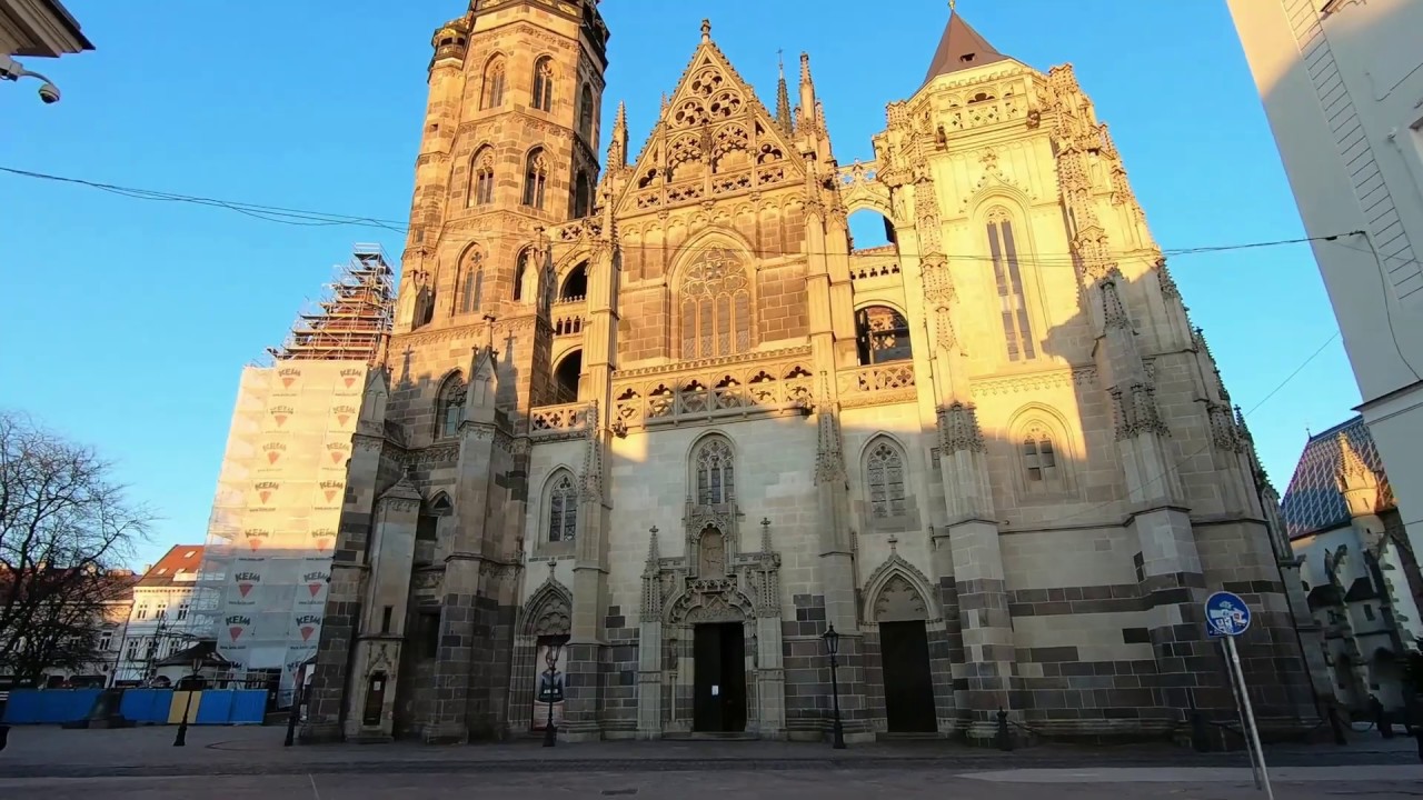 Most beautiful city in Slovakia - Ko&scaron;ice and its empty streets.