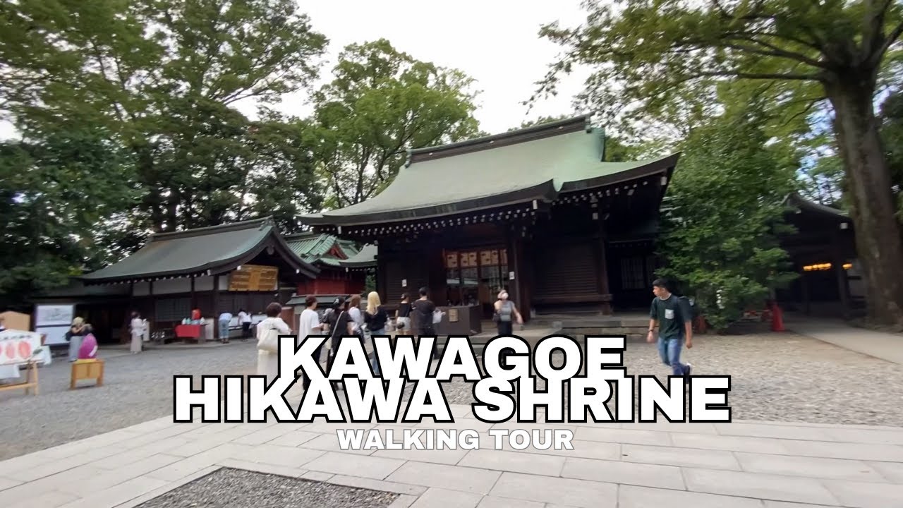 Walking Tour of Kawagoe Hikawa Shrine, Japan