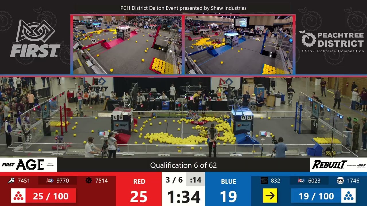 Qualification Match 6 - Overhead - PCH District Dalton Event presented by Shaw Industries