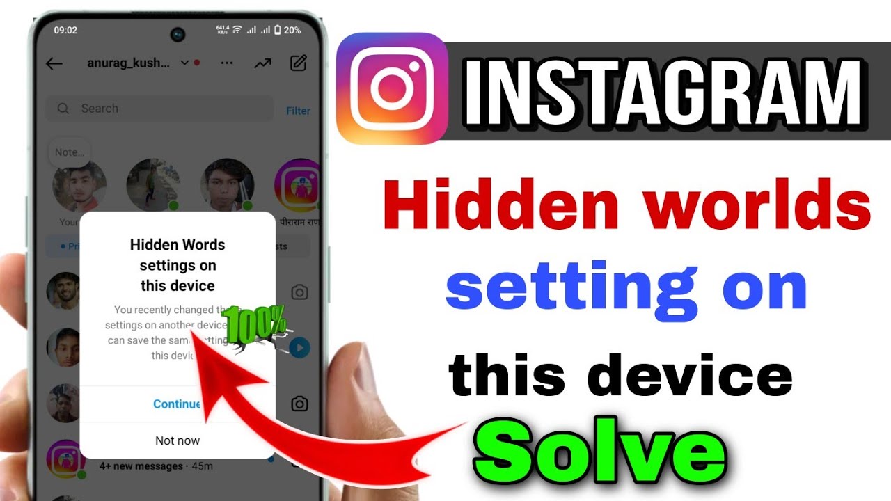 Hidden words settings on this device | How to solve hidden word setting on this device Instagram
