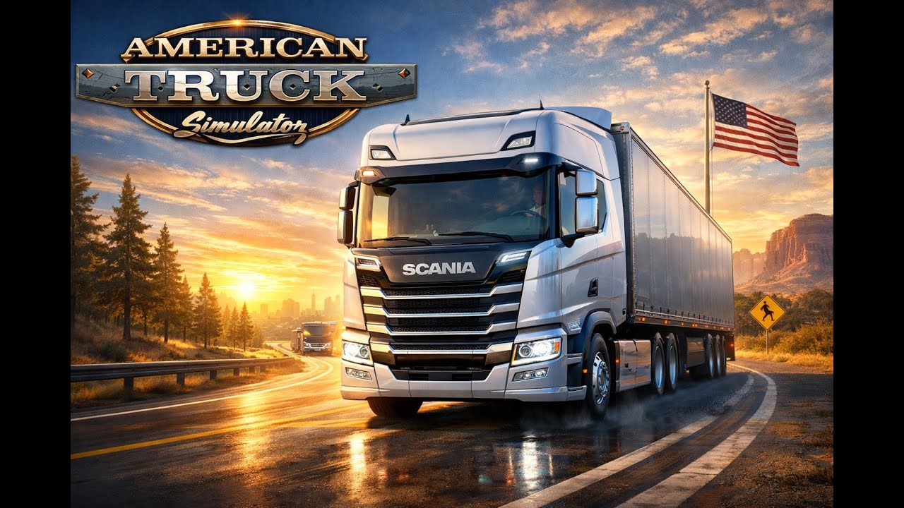 || Live - Epic American Truck Simulator Journey: Exploring the U.S. Highways in 4K || Chill Drive ||