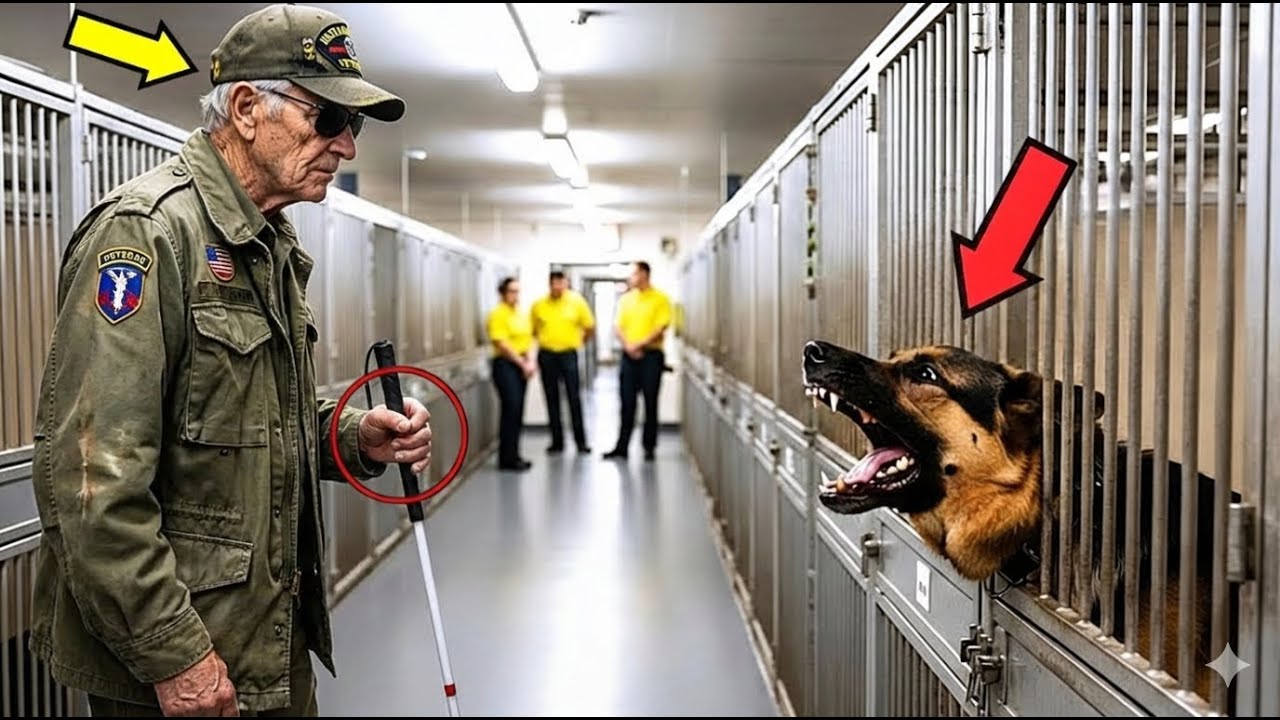 Blind Veteran Meets the Most Feared Retired Police Dog — What the K9 Did Next Stunned Everyone