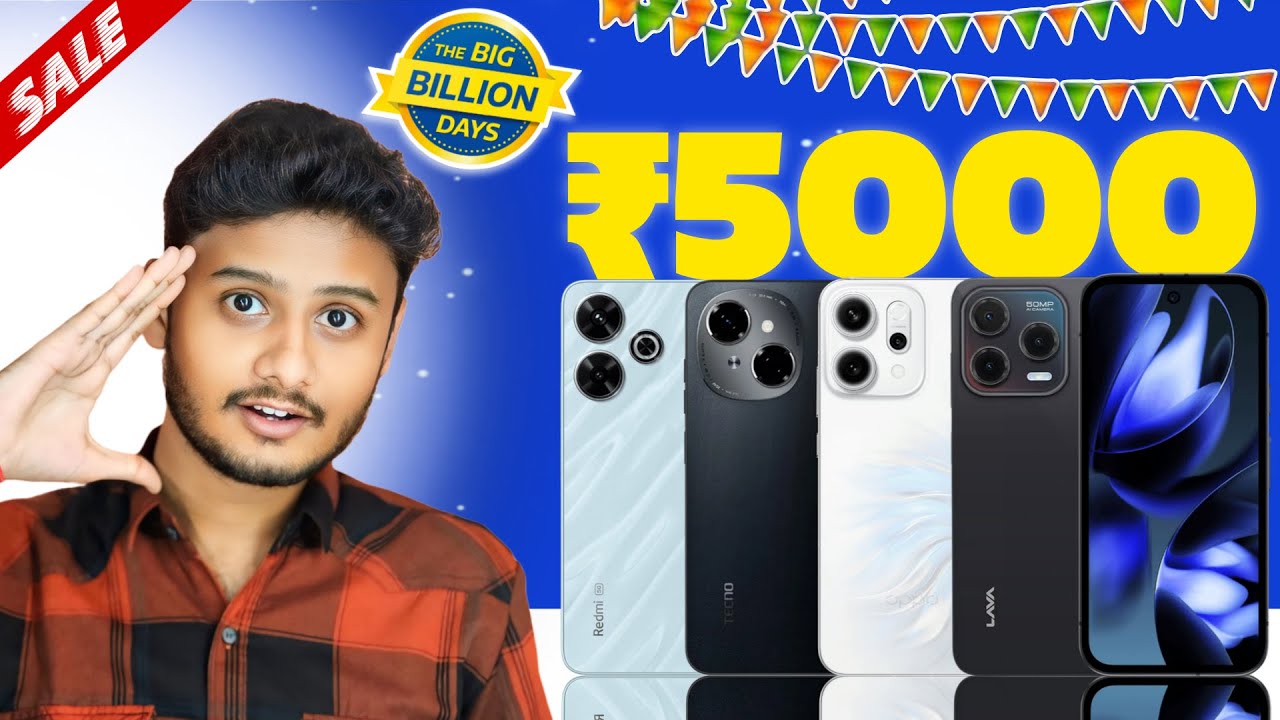 TOP DEALS 🔥 BEST PHONE UNDER 5000 IN FLIPKART BIG BILLION DAYS SALE 2025.
