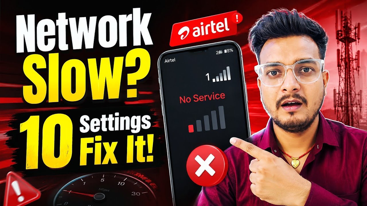 Why My Airtel Network Is Not Working Properly? Fix It | Airtel Network Problem Solution ✅
