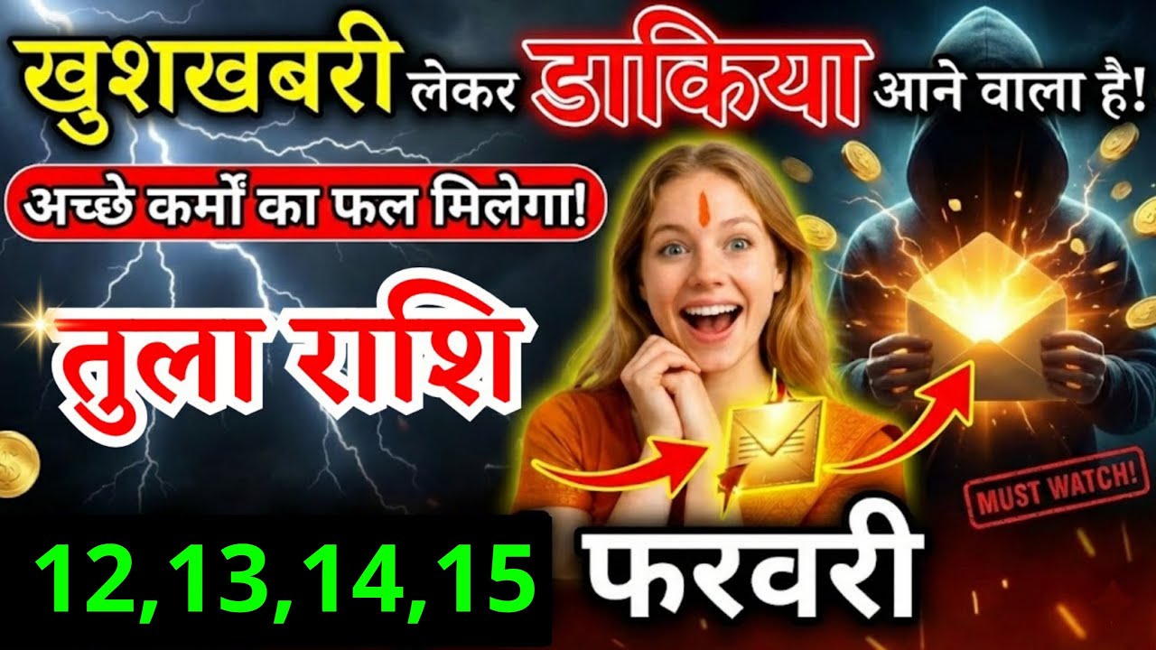 15 फरवरी, तुला राशि वालों खुशखबरी लेकर डाकिया आने वाला है, Tula Rashi