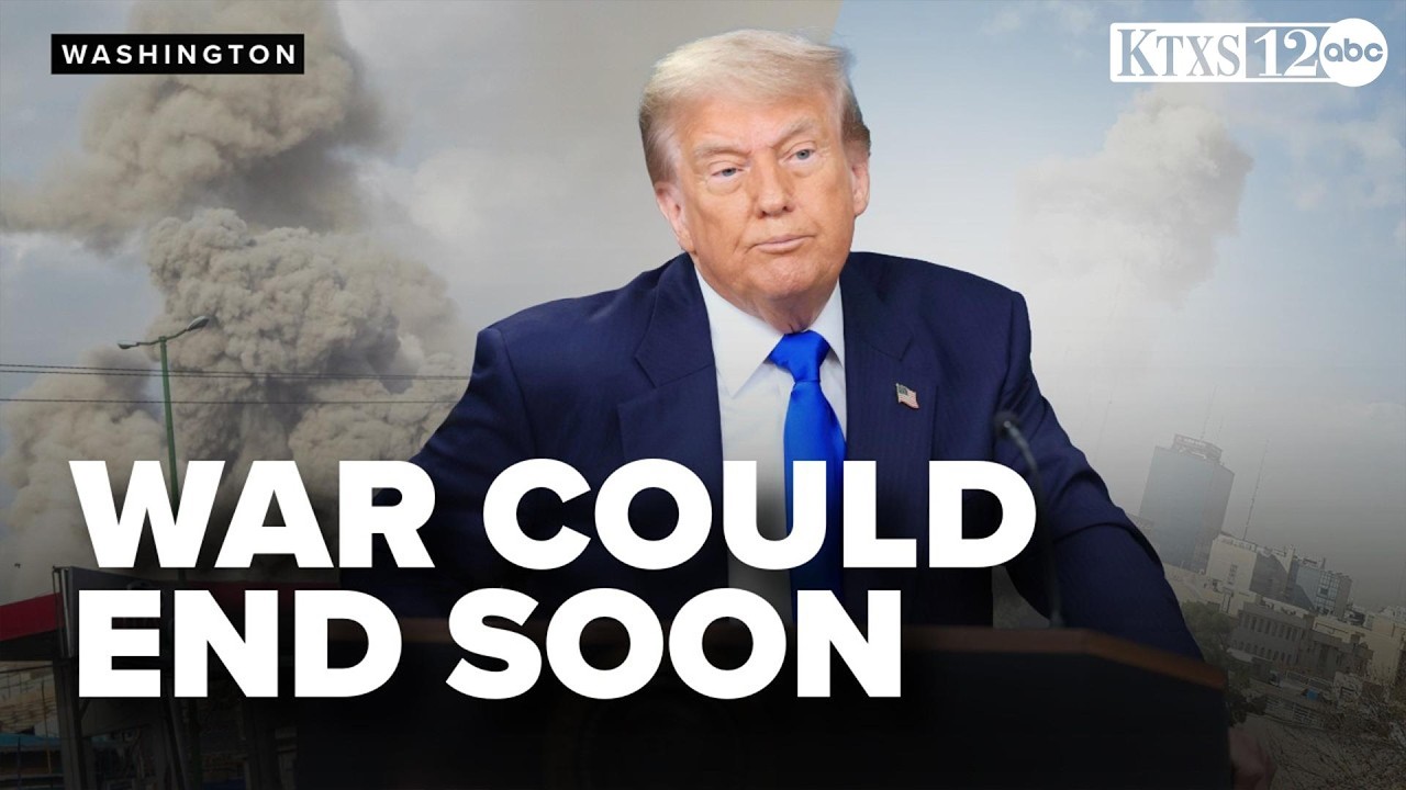 Trump says Iran conflict COULD END 'very soon'