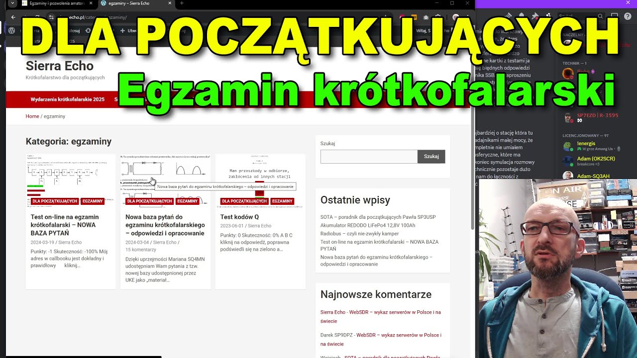 Dla Początkujących #2 - Kilka słów o egzaminie krótkofalarskim