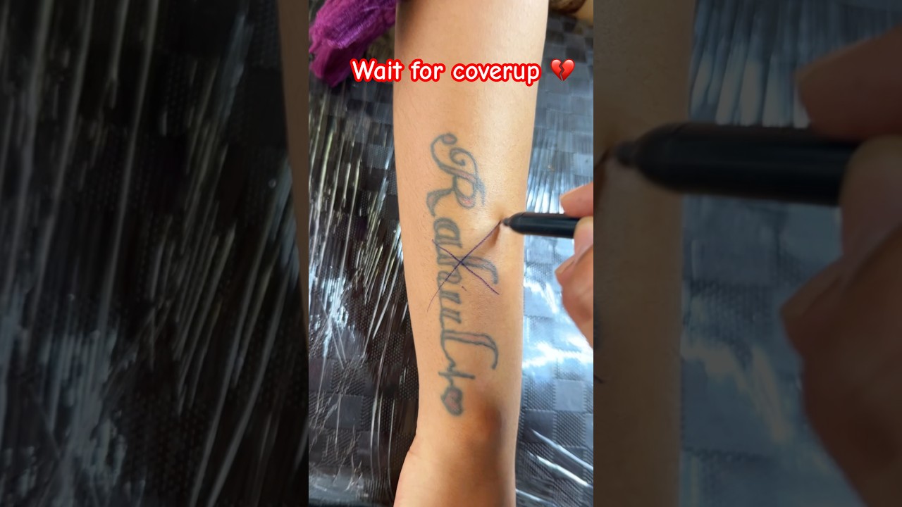 Coverup Tattoo 💔| Wings 🪽 Tattoo | Ujjain📍#coverup #wingstattoo #viral