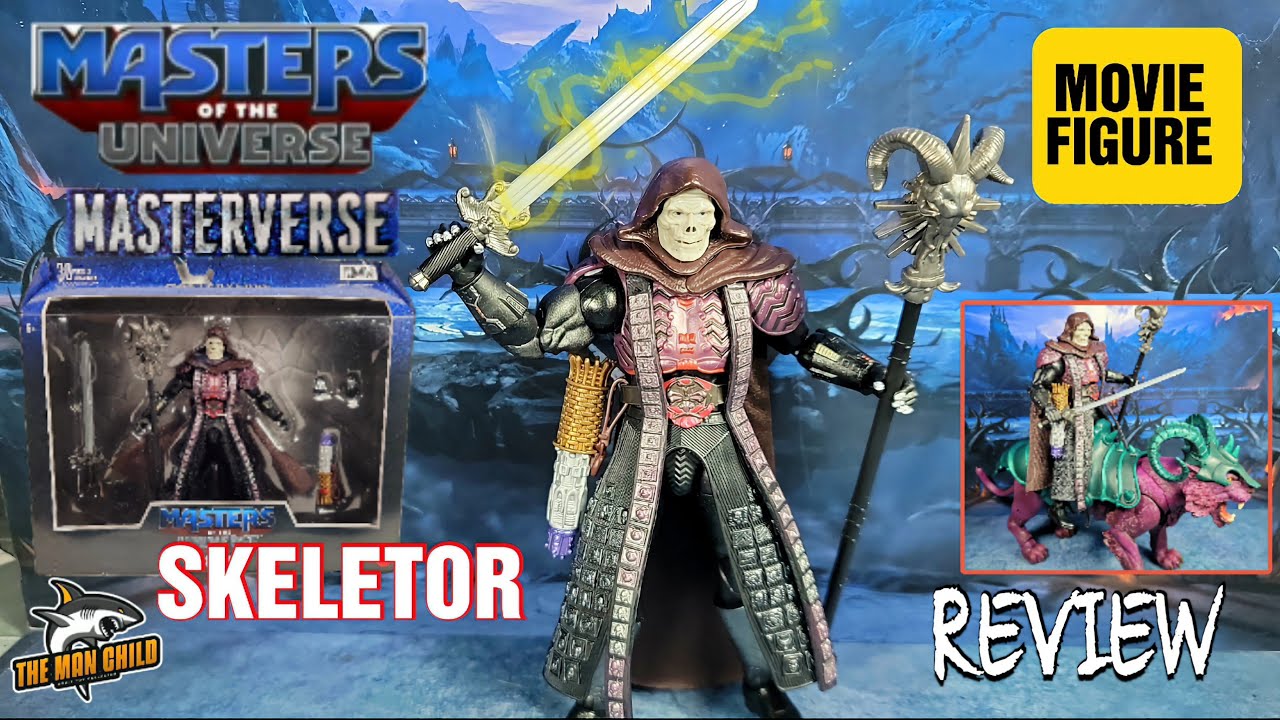 Masters of the Universe Masterverse Deluxe Movie Skeletor figure review!