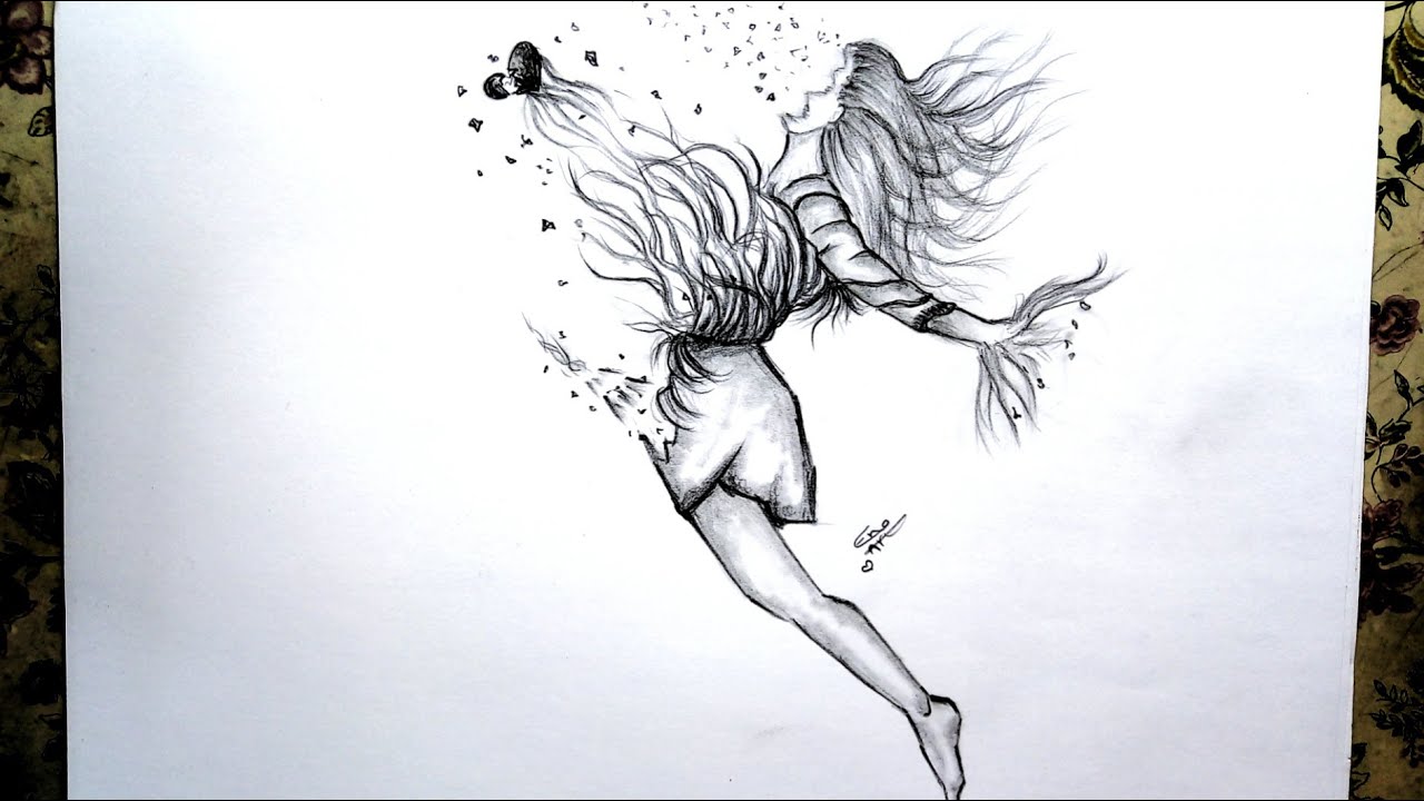 روحى تنازع و القلبُ.. ! سلسلة الرسوم التعبيرية  #105..easy expressive drawing